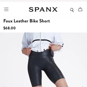 COPY - Spanx Brand Faux leather shorts